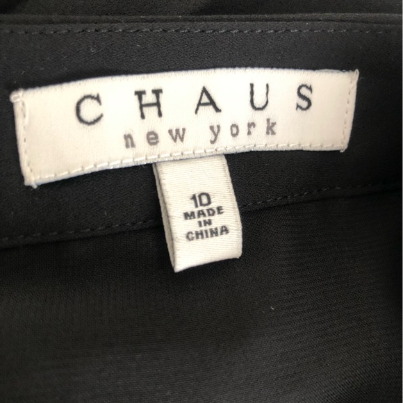 C H A U S, black pleated midi skirt. - Picture 9 of 11